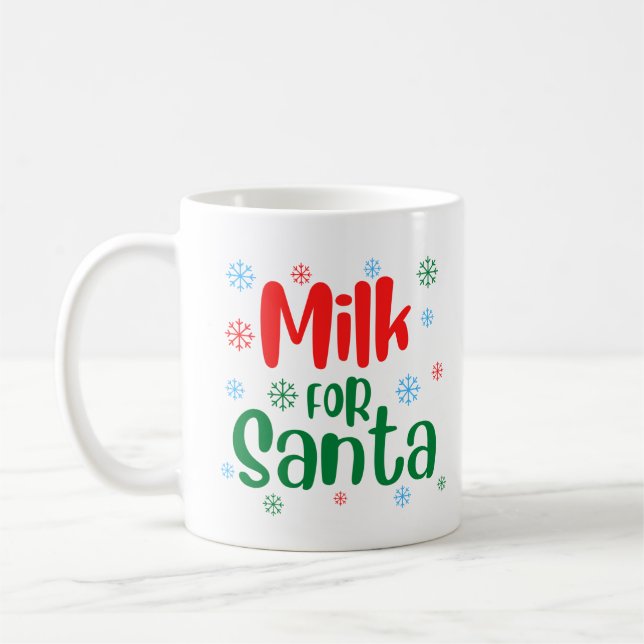 Lait Festif Rouge et Vert pour la Mug Père Noël (Gauche)