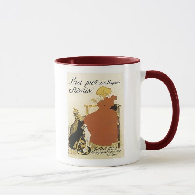 Lait pur de la Vingeanne Sterilize Ad - Kind mit Tasse (Rechts)