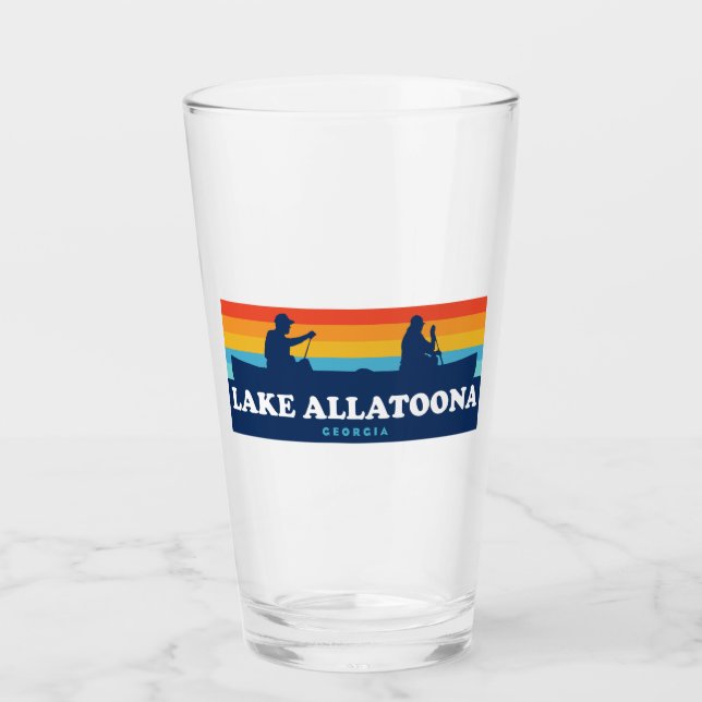 Lake Allatoona Georgia Canoe Glas (Vorderseite)