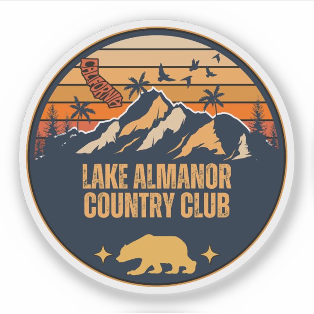 Lake Almanor Country Club, Kalifornien Aufkleber (Vorderseite)