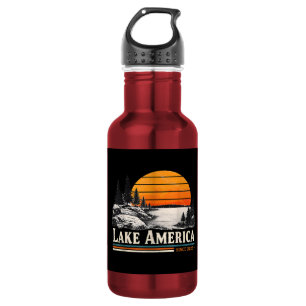 Lake America 2026 Jahrgang Edelstahlflasche