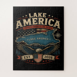 Lake America USA Zuvor Lustig Patriotisch