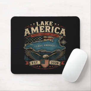 Lake America USA Zuvor Lustig Patriotisch Mousepad