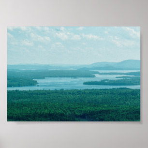 Lake and Mountain View Poster