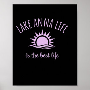 Lake Anna Leben ist am besten Virginia Bootfahren Poster