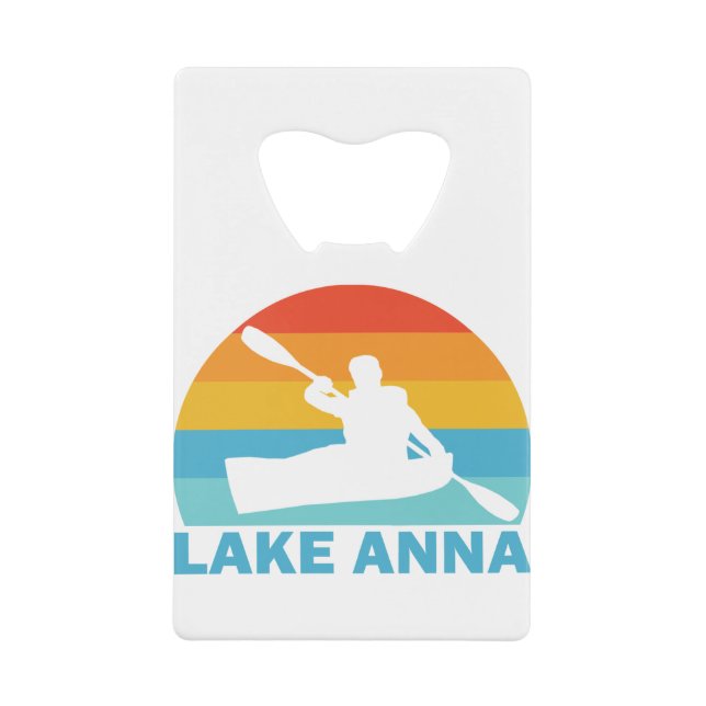 Lake Anna Virginia Kayak Geldbeutel Flaschenöffner (Vorderseite)