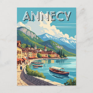 Lake Annecy France Postkarte