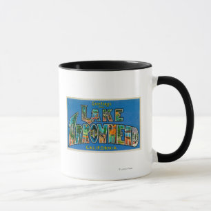 Lake Arrowhead, Kalifornien - Große Briefmarkensze Tasse