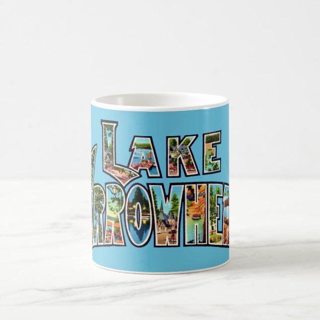 Lake Arrowhead Retro-Tasse Kaffeetasse (Mittel)