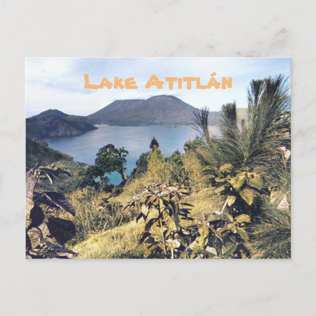 Lake Atitlán Postkarte (Vorderseite)