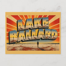 Lake Ballard WA Vintage Reise Kunst