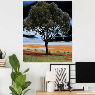 Lake Beac Solo Tree Poster