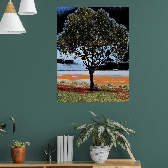Lake Beeac Solo-Tree-Plakat Poster (Wohnzimmer 1)