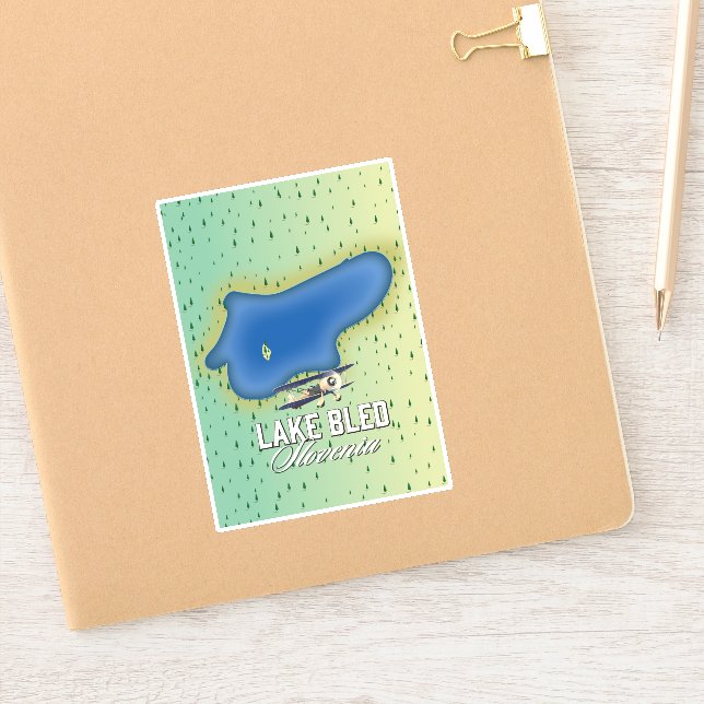 Lake Bled Slovenien Aufkleber (Notizbuch)