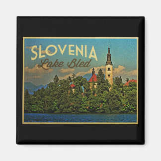 Lake Bled Slovenien Magnet
