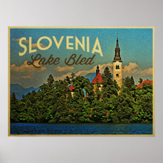 Lake Bled Slovenien Poster