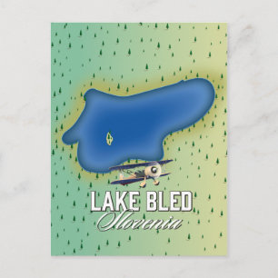 Lake Bled Slovenien Postkarte