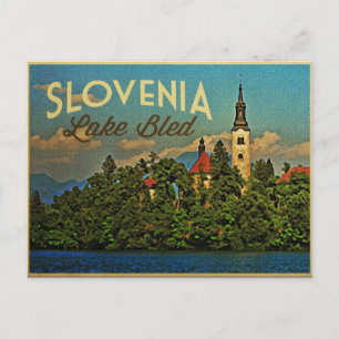 Lake Bled Slovenien Postkarte