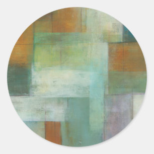 Lake Blue Essence II Runder Aufkleber