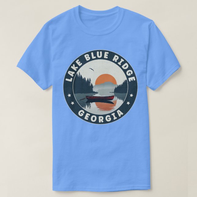 Lake Blue Ridge Georgia Sunset TShirt (Design vorne)