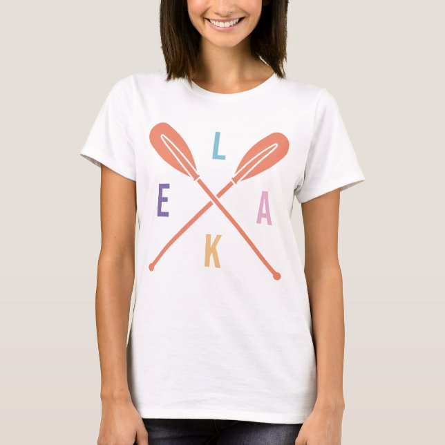 Lake Boat Paddles T-Shirt (Vorderseite)