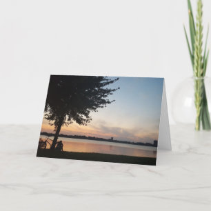 "Lake Calhoun Biker" Geburtstagskarte Karte