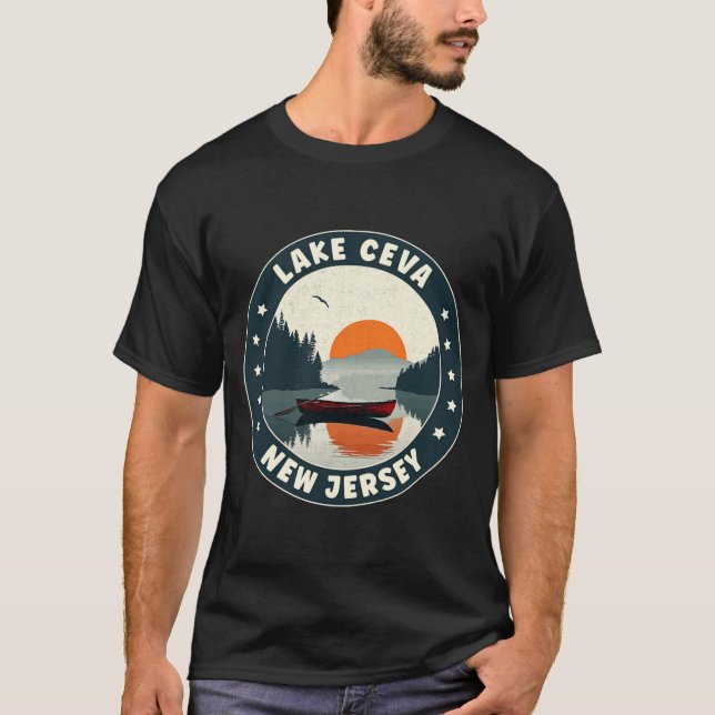 Lake Ceva New Jersey Sunset T Shirt  (Vorderseite)