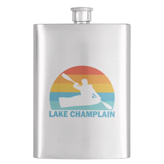 Lake Champlain New York Vermont Kayak Flachmann (Vorderseite)