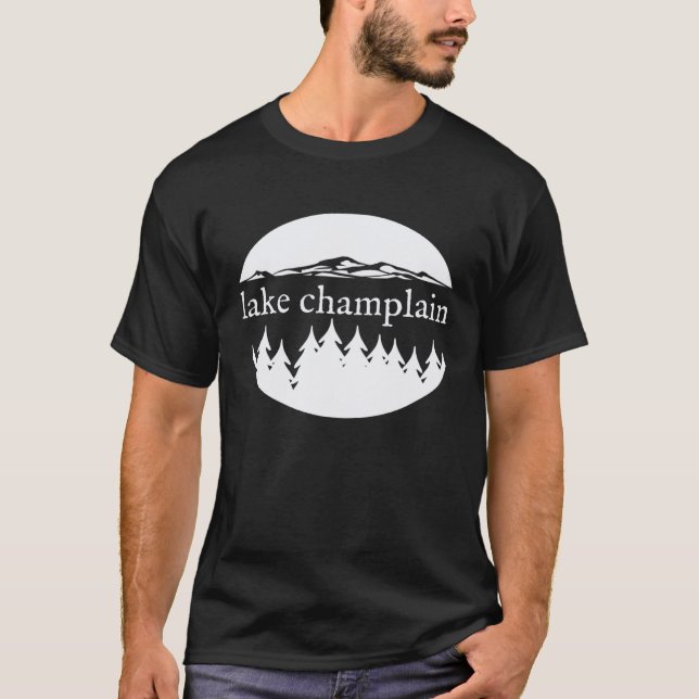 Lake Champlain Retro Nature Vacation Souvenir T-Shirt (Vorderseite)
