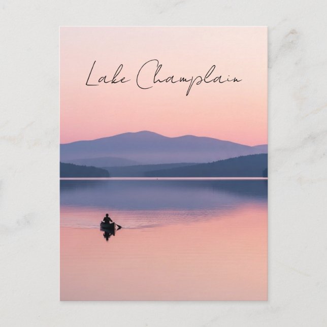 Lake Champlain Vermont Reise Postkarte (Vorderseite)