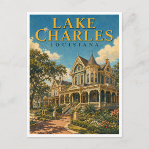 Lake Charles Louisiana Charpentier GeoSaga Postkarte