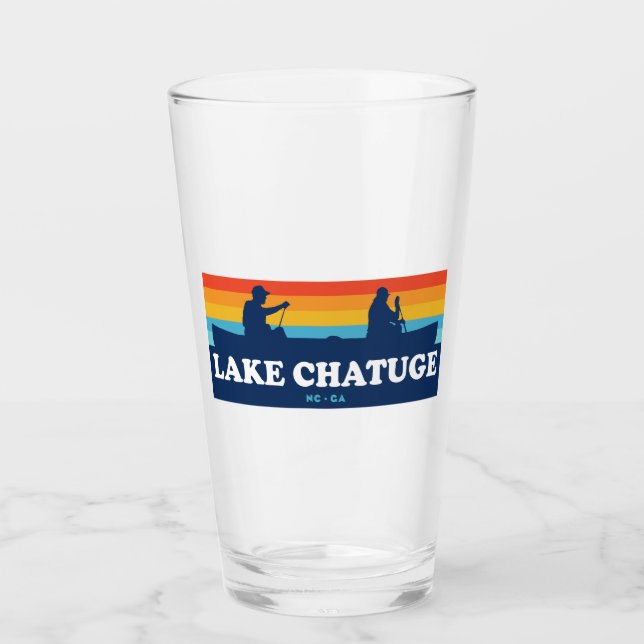 Lake Chatuge North Carolina Georgia Canoe Glas (Vorderseite)