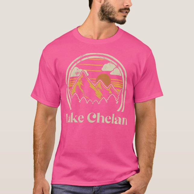 Lake Chelan Mountains Washington Wandern Outdoor R T-Shirt (Vorderseite)