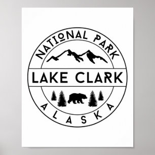 Lake Clark National Park Alaska Natur Wandern Outd Poster