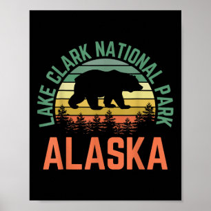 Lake Clark Nationalpark Alaska Bär Wandern Natur Poster