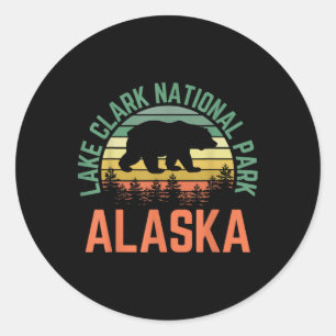 Lake Clark Nationalpark Alaska Bär Wandern Natur Runder Aufkleber