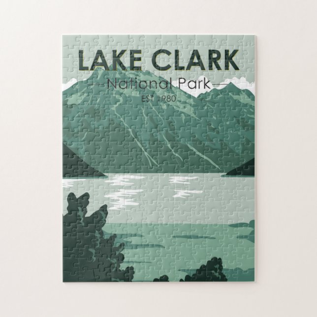 Lake Clark Nationalpark Alaska Vintag (Vertikal)