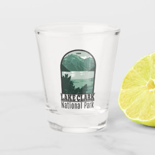 Lake Clark Nationalpark Alaska Vintag Schnapsglas