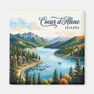 Lake Coeur d'Alene Idaho Magnet