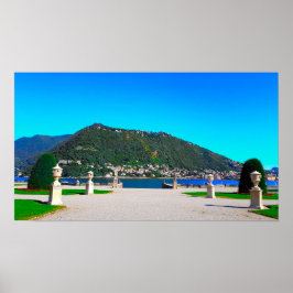 Lake Como Italy Landscape Mountains Poster