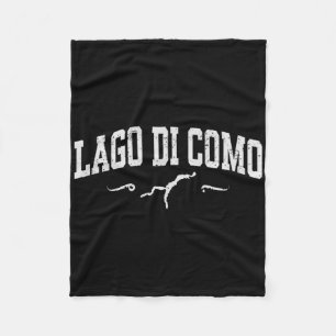 Lake Como Lago Di Como Italien Urlaubs-Souvenir Fleecedecke