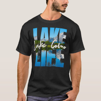 Lake Como Lakes Lake Life Kayaking Camping Kayak B T-Shirt