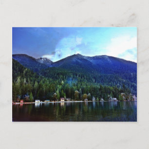Lake Crescent Kabinen Olympiahaus Postkarte