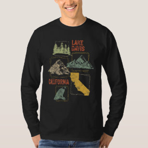 Lake Davis Vintag Mountains Wandern California Ret T-Shirt