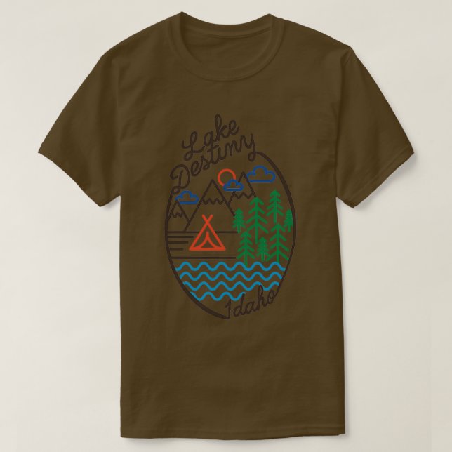 Lake Destiny Idaho T-Shirt (Design vorne)