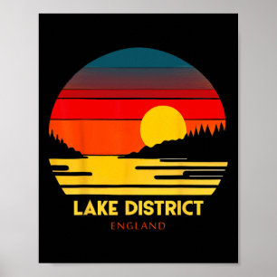 Lake District England Urlaubs-Souvenir  Poster