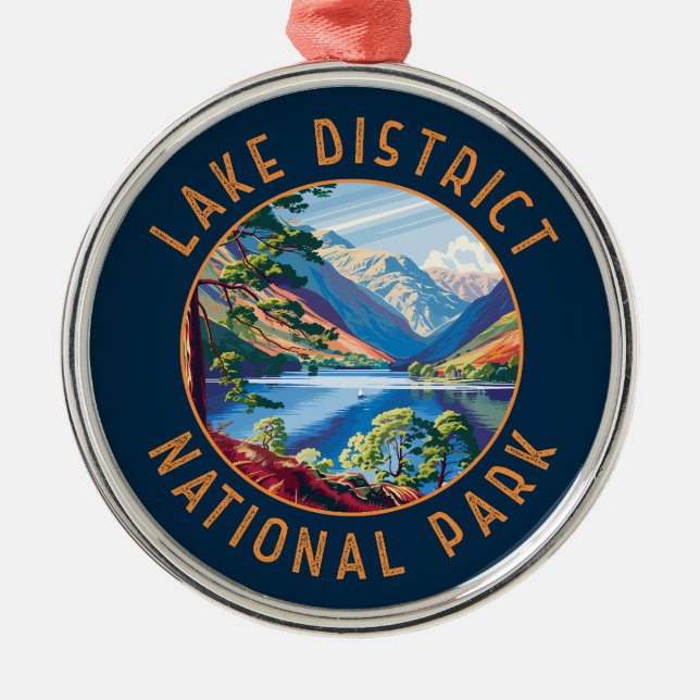 Lake District National Park England geplagt Ornament Aus Metall (Vorne)