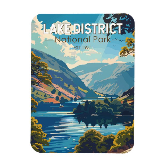 Lake District National Park England Reisen Magnet (Vertikal)