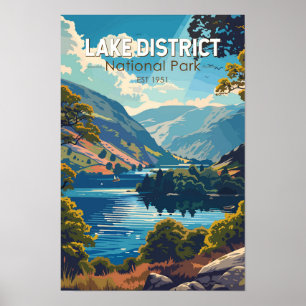Lake District National Park England Reisen Poster