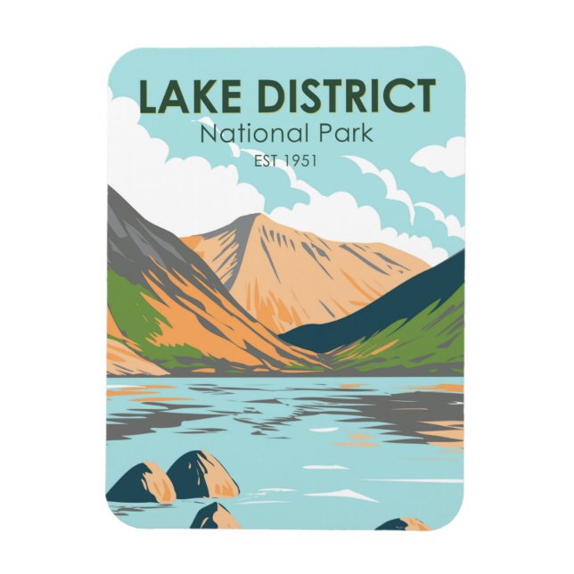 Lake District National Park Wasdale Head England Magnet (Vertikal)